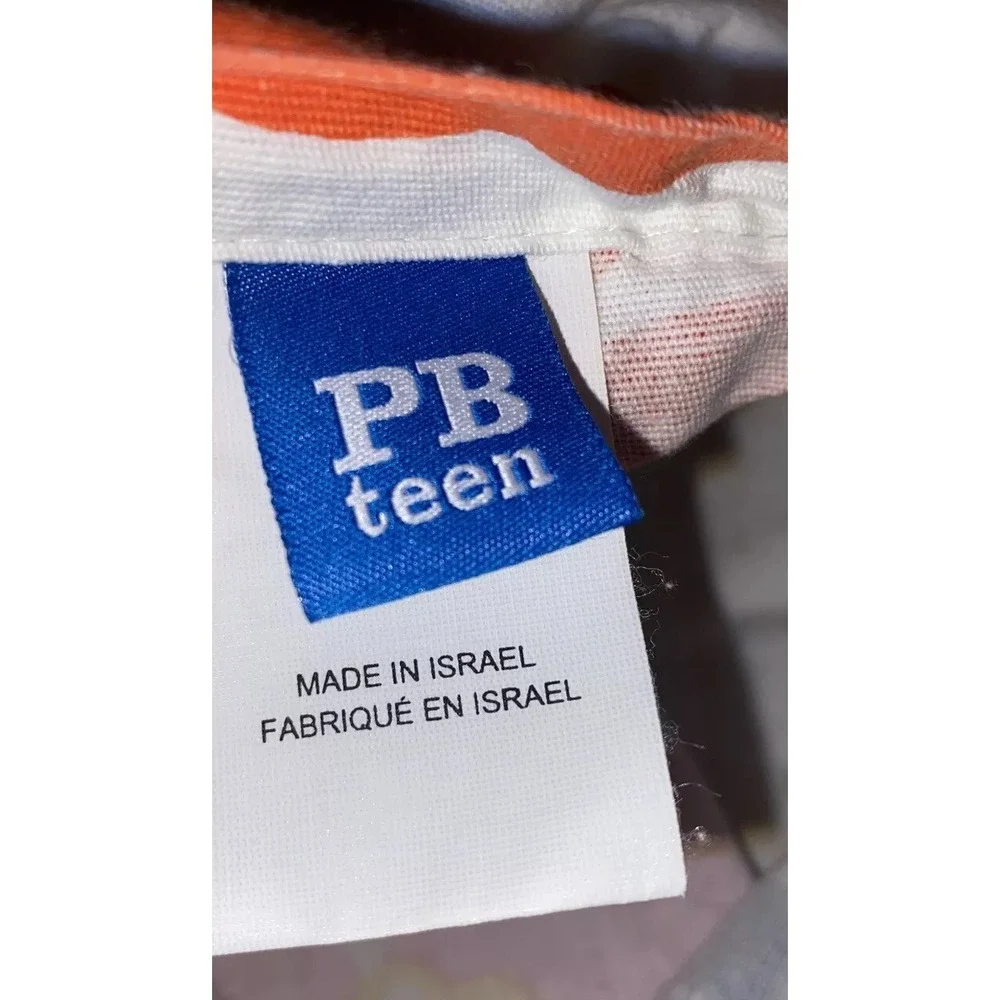 Pottery Barn PB Teen Floral‎ Bed Dorm Standard Pillow Sham White Pink Red Blue